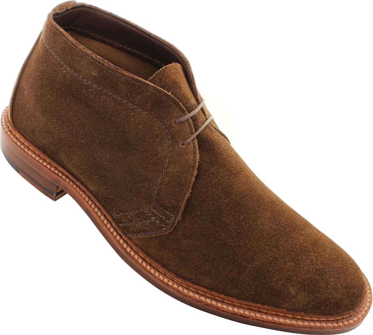 Alden Men's 1492 - Unlined Chukka Boot Flex Welt - Dark Brown Suede