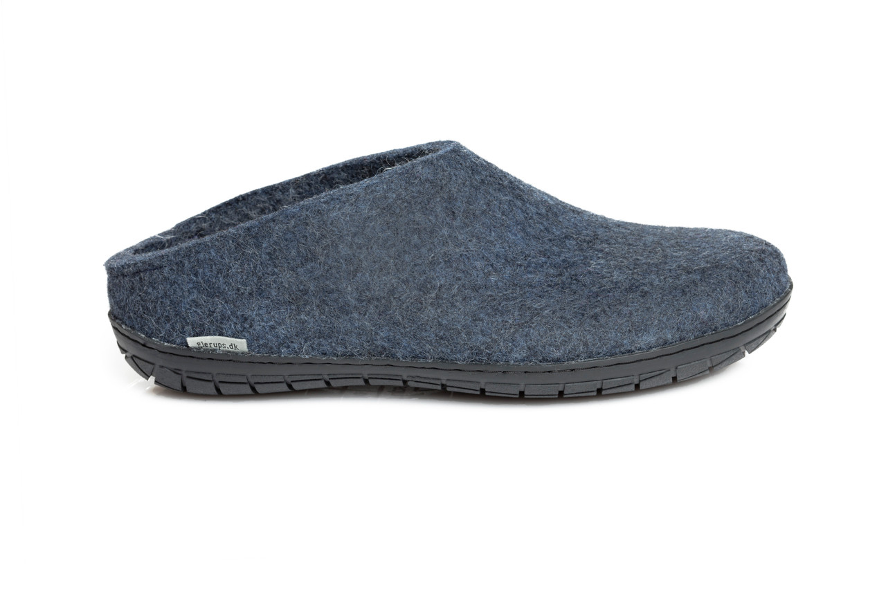 Glerups Felt Slippers With Rubber Sole BR-10-02 The Shoe Mart