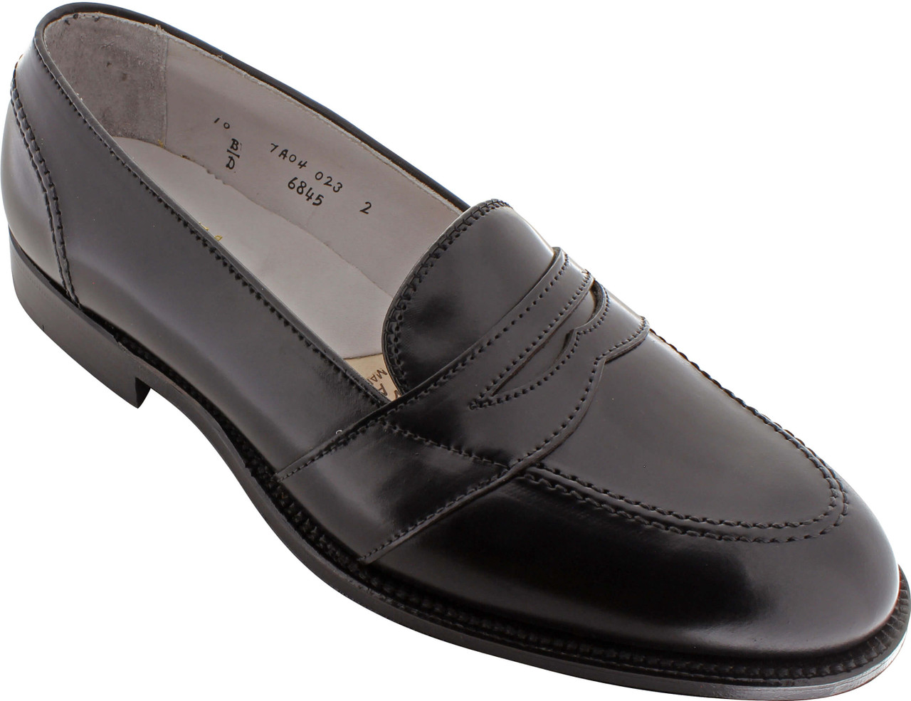 Alden Men's 6845 - Full Strap Slip On - Black Shell Cordovan - The