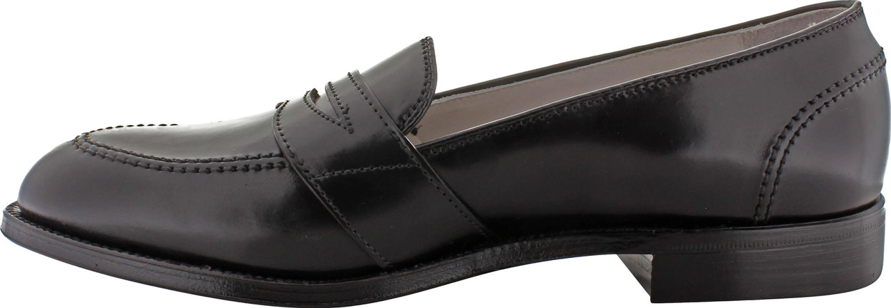 Alden Men's 6845 - Full Strap Slip On - Black Shell Cordovan - The Shoe ...