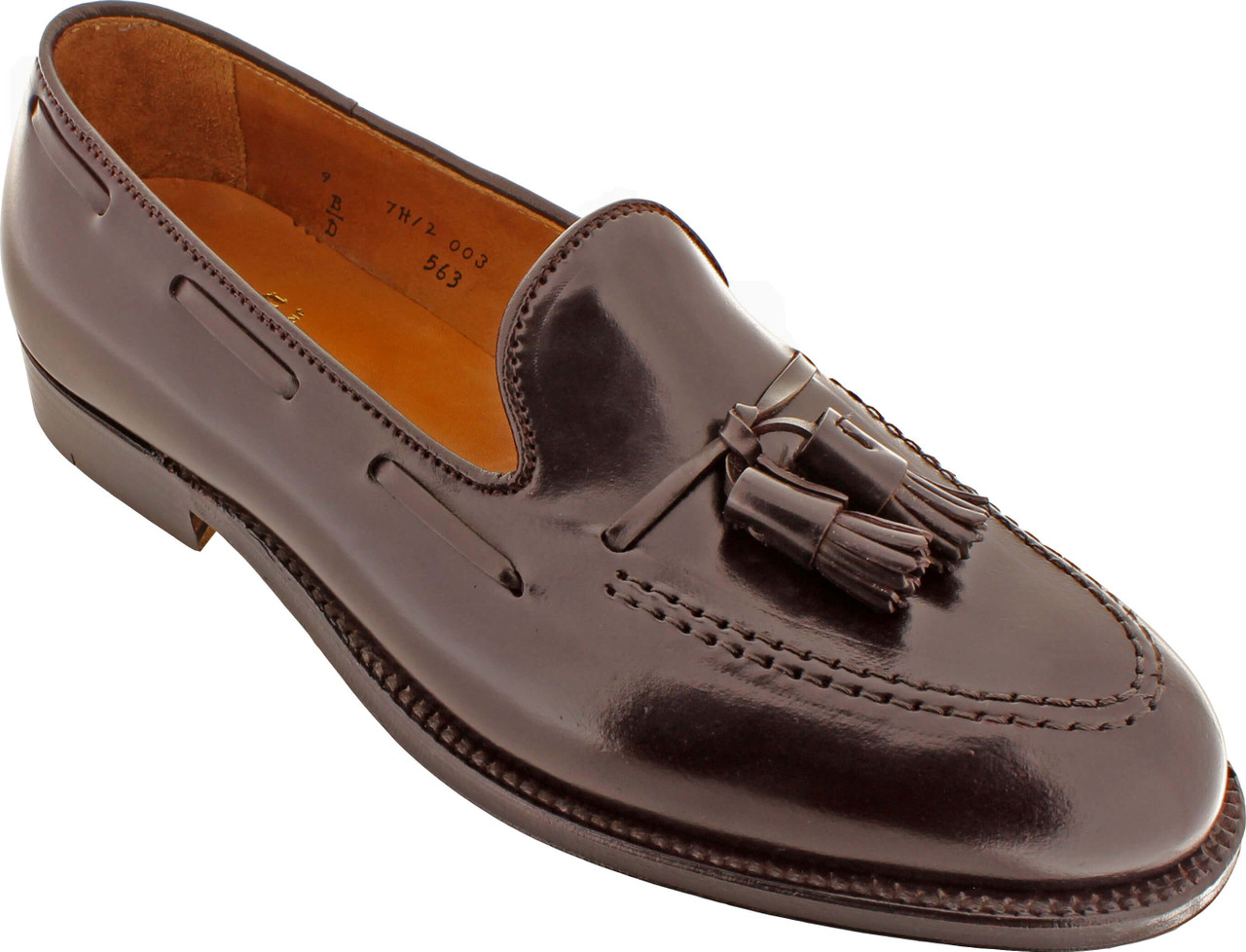 Alden Men's 563 - Tassel Moccasin - Color 8 Shell Cordovan - The Shoe Mart