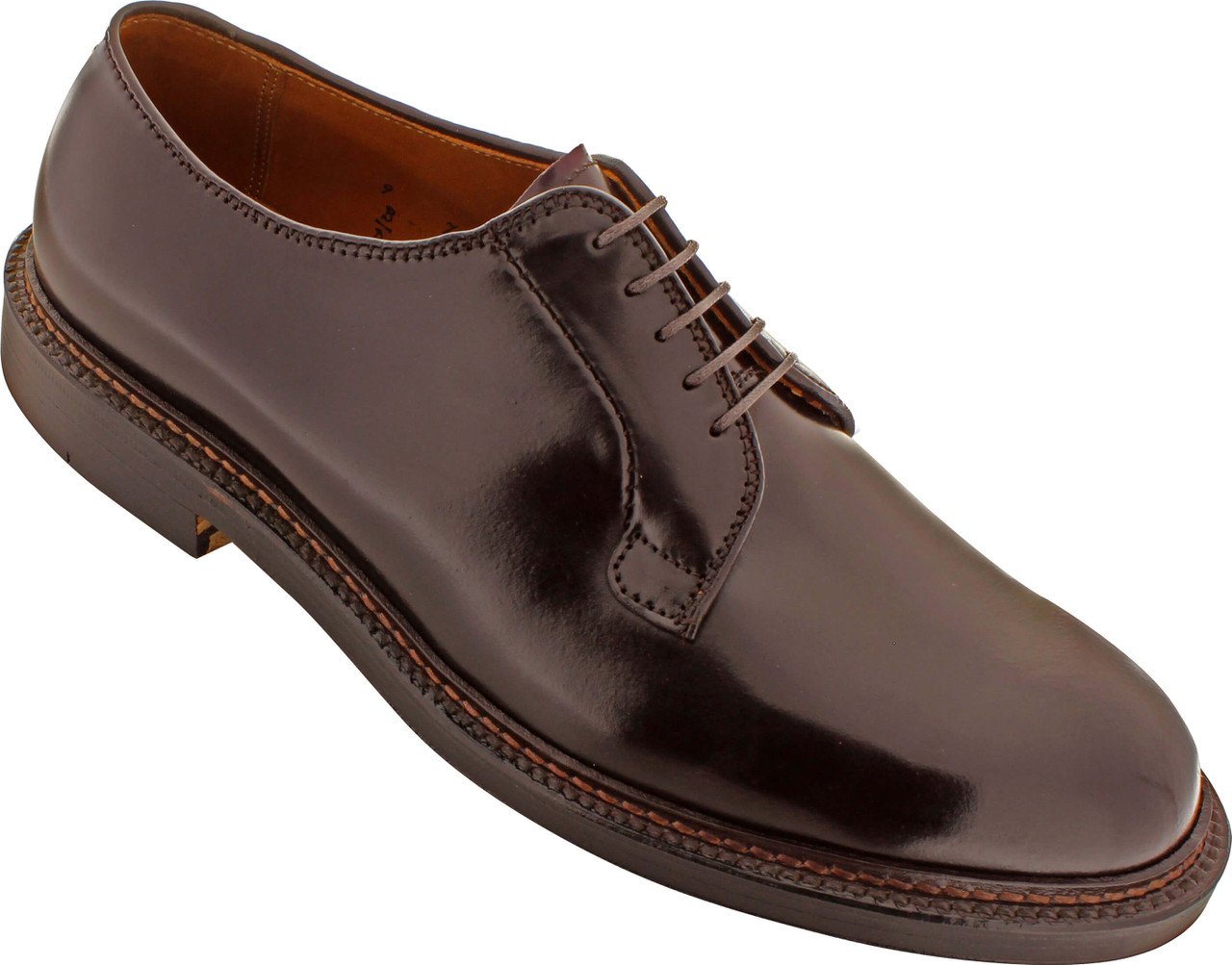 Alden Men's 990 - Plain Toe Blucher - Color 8 Shell Cordovan - The 