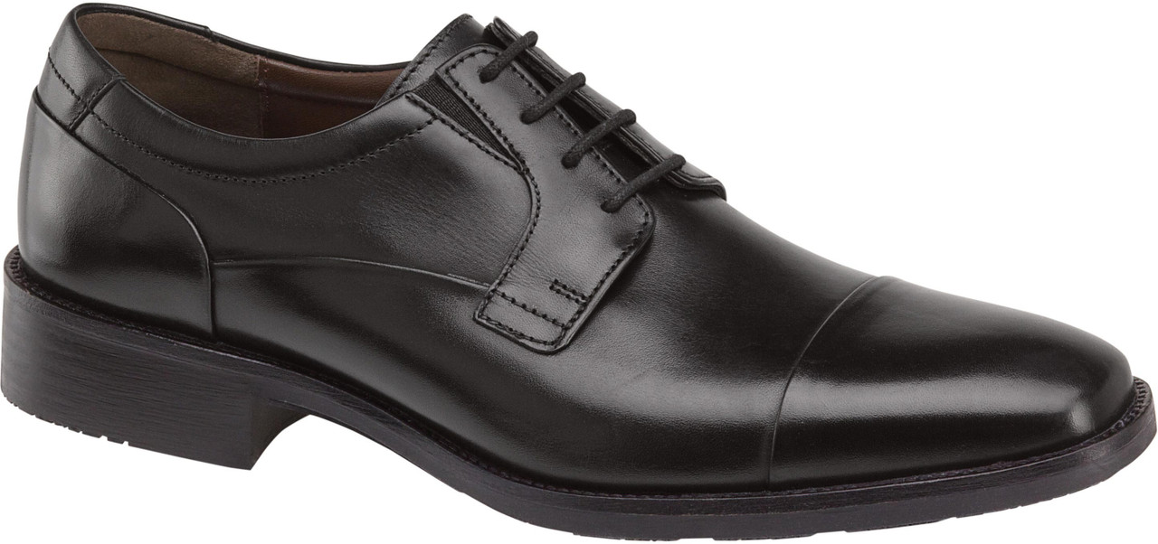 Johnston & Murphy Lancaster Cap Toe - Black Full Grain 7 M