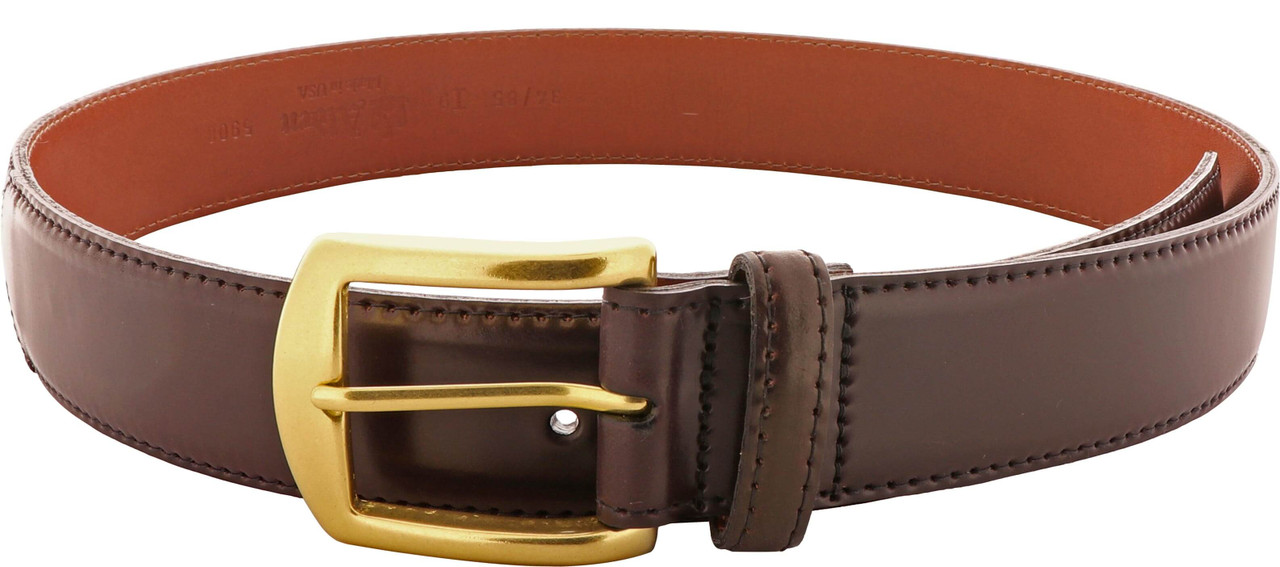 Alden Belts 1.5 Inch Casual Shell Cordovan Belt - Color 8-Gold
