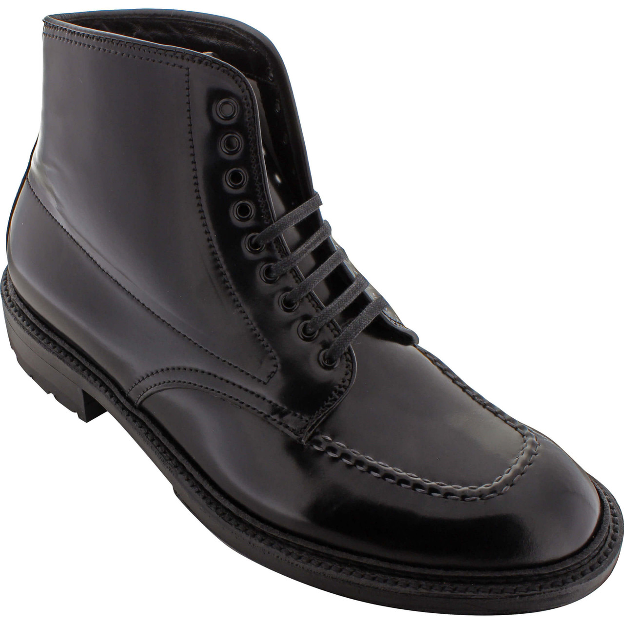 Alden 40569C - Indy Boot Shell Cordovan Commando Sole - Black Shell