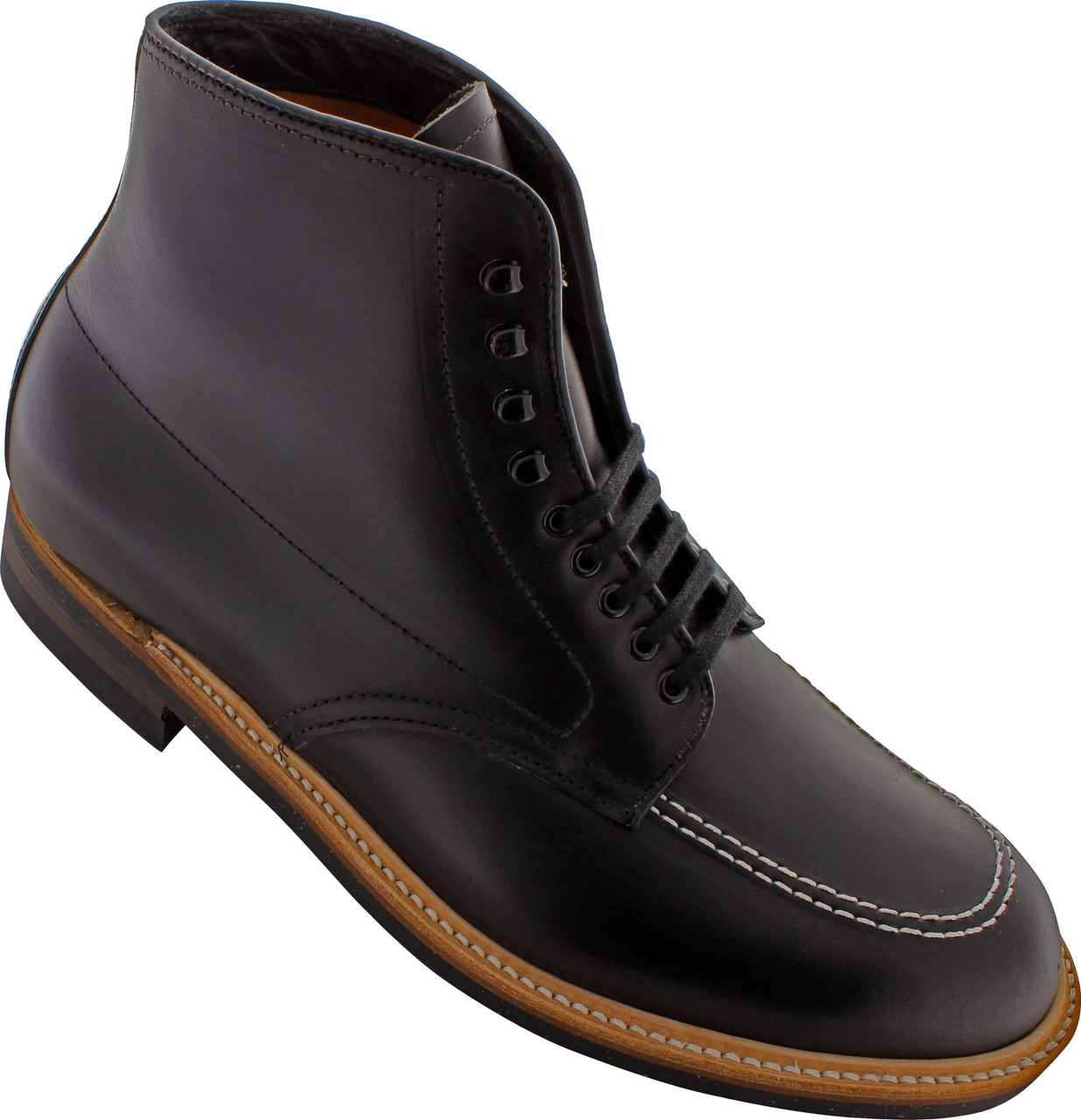 Alden 401 indy boots モディファイドラスト Alden 401 | Buy Alden 401 Black Calfskin Indy Boots w/ White
