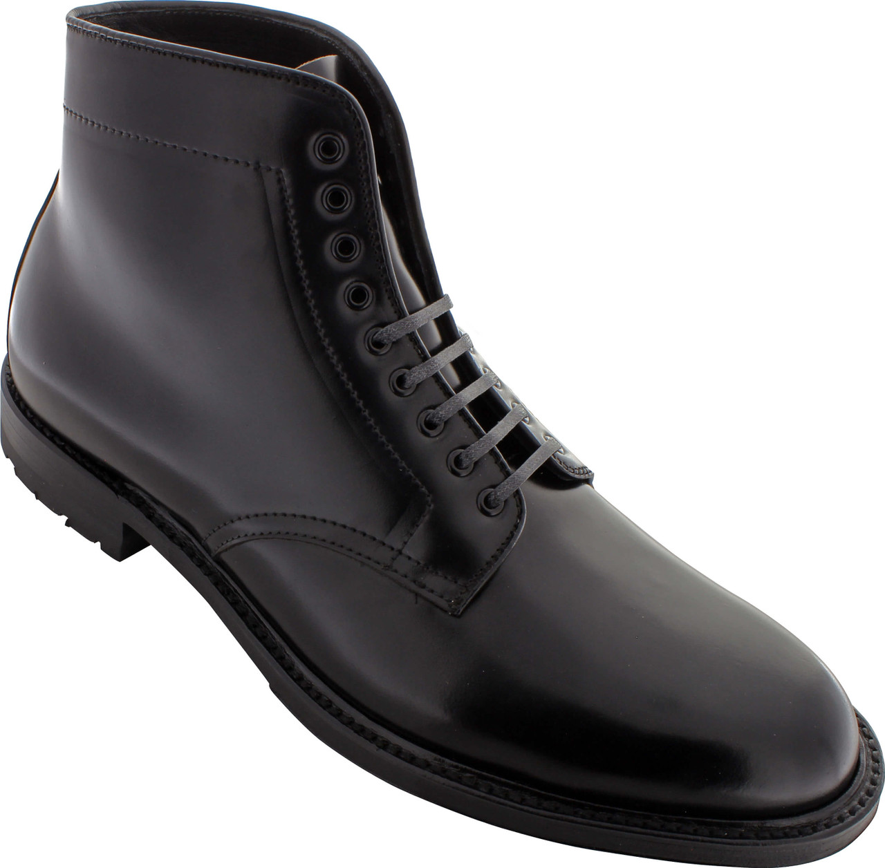 Alden Men's D5826C - Plain Toe Commando Sole Boot - Black Shell