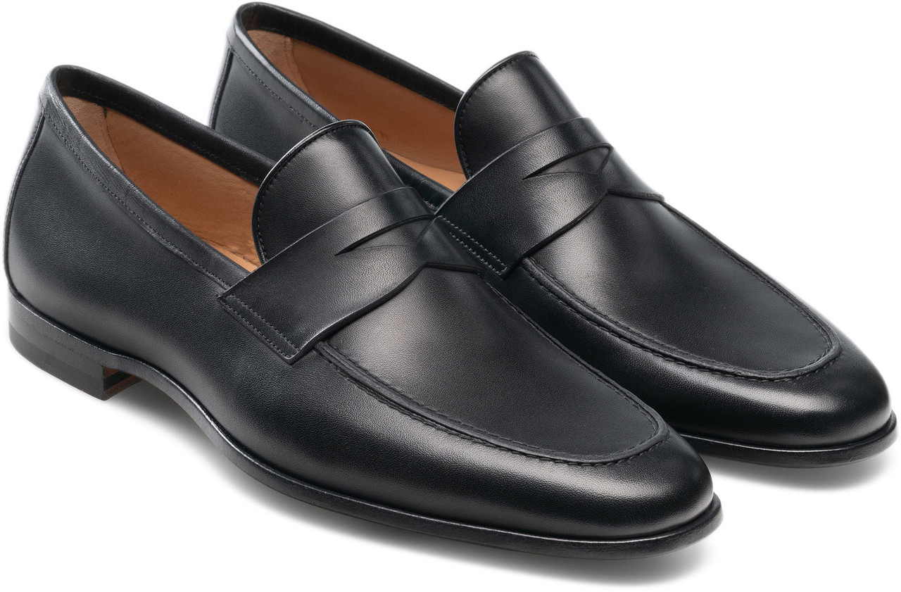 Magnanni Men's 21612-1 - Reed Black - The Shoe Mart Magnanni Men's 21612-1 - Reed Black - The Shoe Mart
