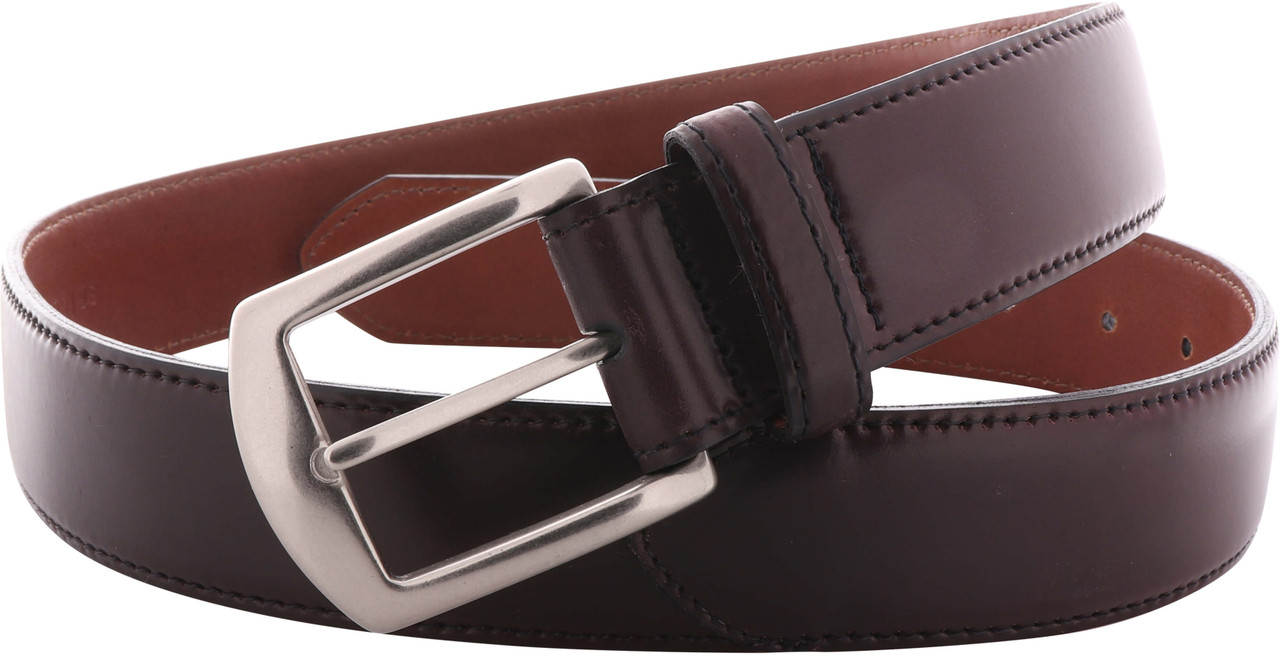 Alden Belts 1.5 Inch Casual Shell Cordovan Belt - Color 8-Nickel