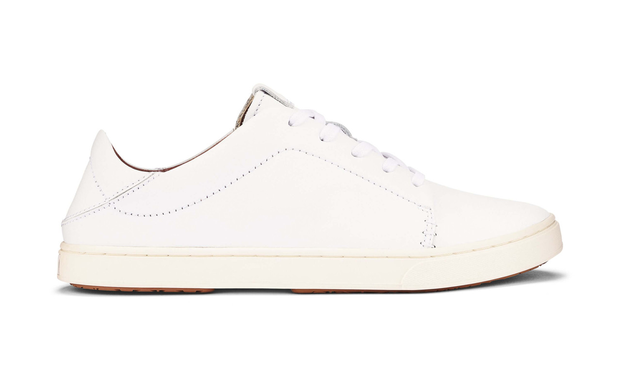 Olukai Women's Pehuea Lī 'Ili 20433-4R4R White-White - The Shoe Mart