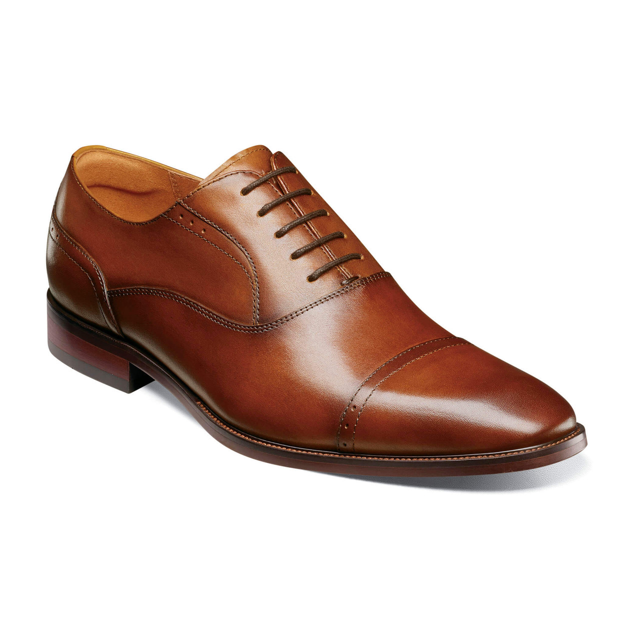 Florsheim Men's Sorrento Cap Toe Oxf 14292-221 Cognac - The Shoe Mart
