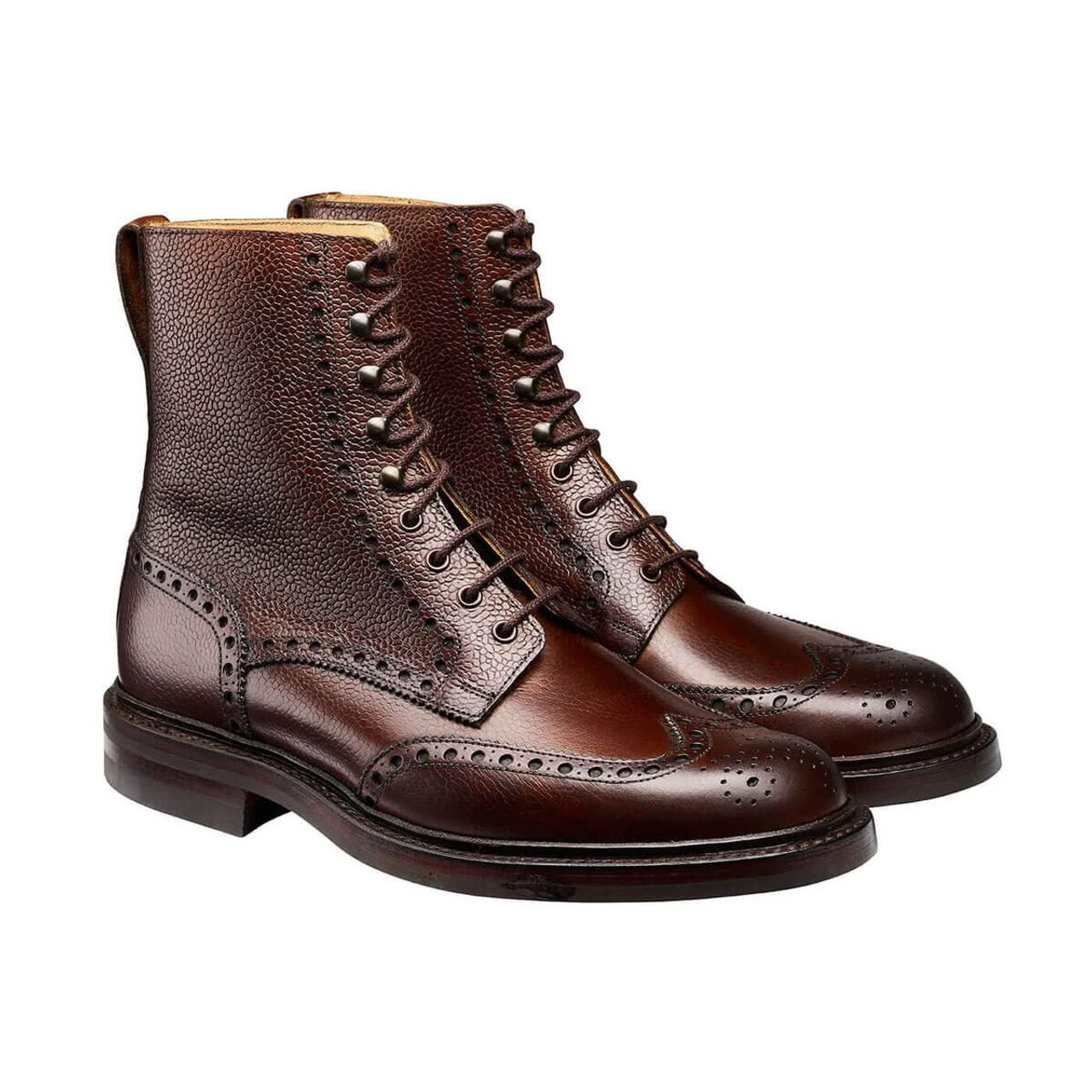 Crockett and Jones Islay - Dark Brown Scotch Grain