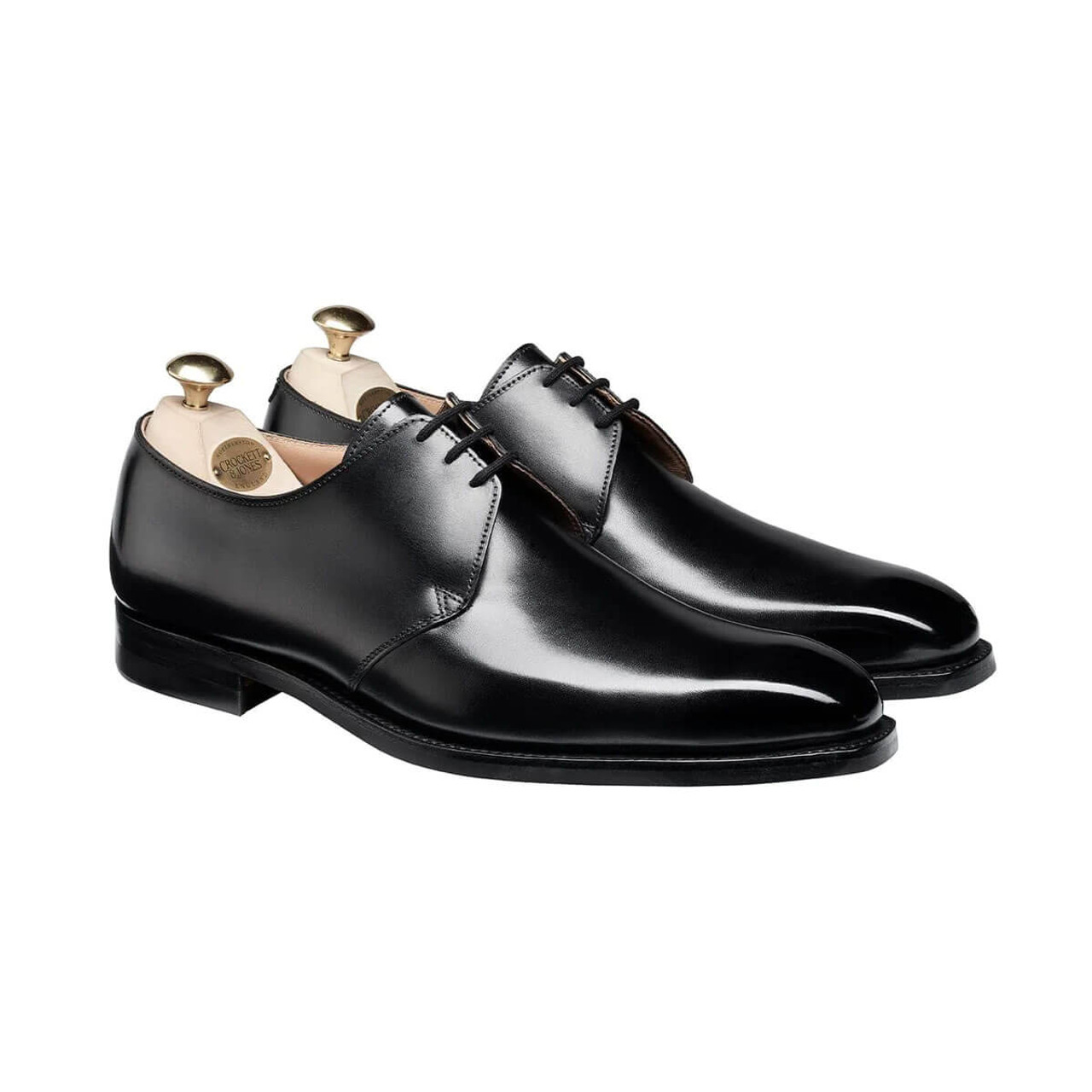 Crockett and Jones Men's Highbury Shoes - Black Calf