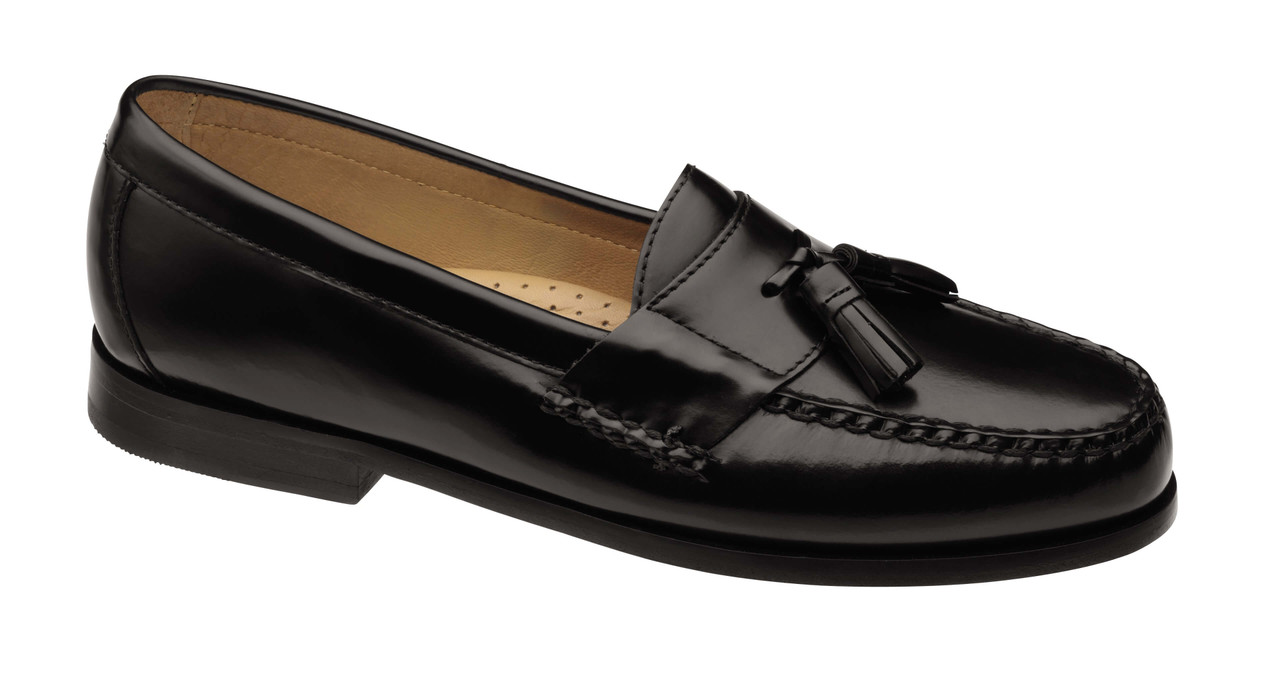black dress shoes johnston murphy & Men's Tyson Cap Toe - Full-Grain Leather - Size 9.5 The smooth leather lining helps keep feet comfortable and breathable Johnston Murphy Men's Hayes Tassel