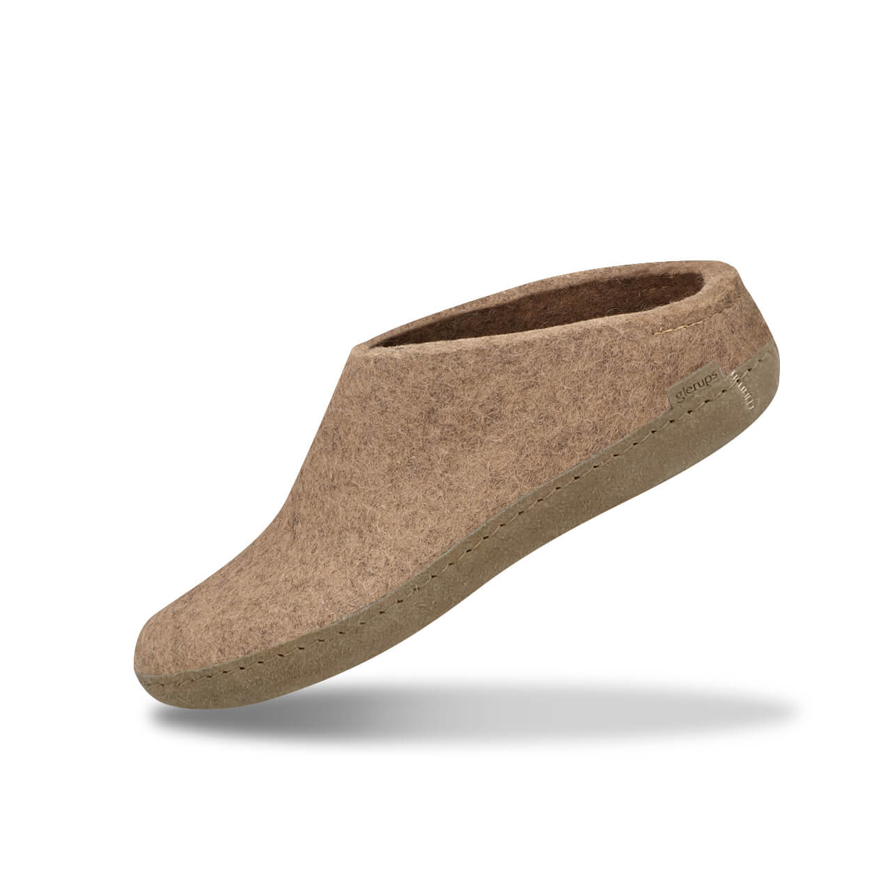 Glerups Unisex Felt Slippers B12 Sand The Shoe Mart