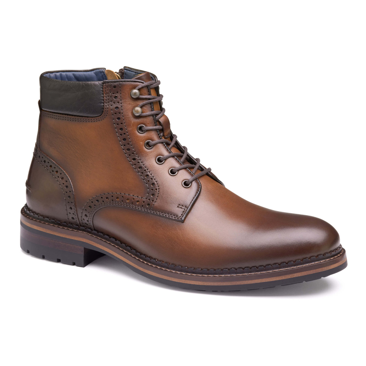 Johnston & Murphy Men's XC Flex Connelly Plain Toe Boot - Tan Full Grain - Size 9 - M Johnston & Murphy Men's XC Flex Connelly Plain Toe Boot - Tan Full Grain - Size 9 - M