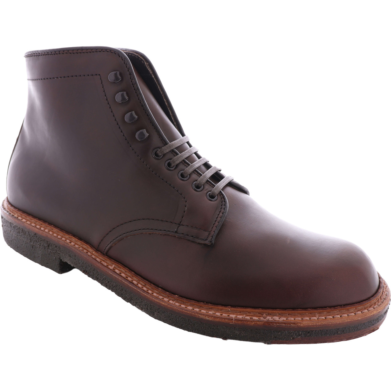 Alden Men's 86062H - Plain Toe Boot - Brown Chromexcel - The Shoe Mart