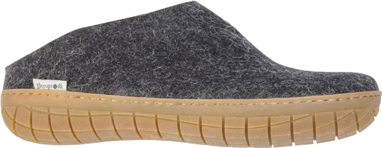 Glerups Unisex BR-02 - Felt Slippers With Rubber Sole - The Shoe