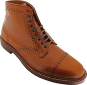 Alden Men's 39701 - Perforated Cap Toe Boot - Dark Tan - Main Image