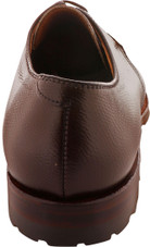 Alden Shoes Men's Dutton 3 Eyelet Blucher Oxford 941C Dark Brown Alpine Grain Calf - Back