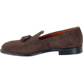 Alden 666 - Tassel Loafer - Mocha Kid Suede - Inside