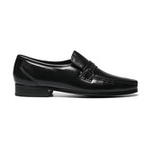 Florsheim Men's Como Strap Mocc 17089-01 Black - Image 3