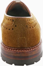 Alden Shoes Men's Medallion Tip Blucher D8512C Snuff Suede - Image 5