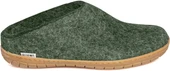 Glerups Unisex Felt Slippers With Rubber Sole BR-09 Forest - Image 4