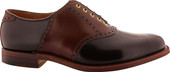 Alden Men's D8302 - Saddle Oxford - Color 8 Shell Cordovan with Brown Alpine Grain Calfskin Saddle - Outer Side