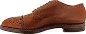 Alden Men's D5505 - 6 Eyelet Medallion Cap Toe Oxford - Burnished Dark Tan Calfskin - Inside