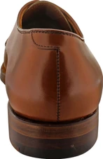 Alden Men's D5505 - 6 Eyelet Medallion Cap Toe Oxford - Burnished Dark Tan Calfskin - Image 5