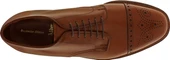 Alden Men's D5505 - 6 Eyelet Medallion Cap Toe Oxford - Burnished Dark Tan Calfskin - Image 6