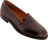 靴 Alden 683 Burgundy Full Strap Slip-On 683 Full Strap Slip-On Penny Loafer (Burgundy Calf) – The Alden Shop