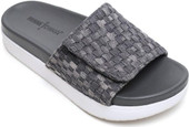 Minnetonka Women's Brett 76802-GRY Grey Denim Weave - Main Image