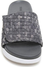 Minnetonka Women's Brett 76802-GRY Grey Denim Weave - Front