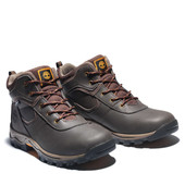 Timberland Kids Junior Mt. Maddsen Waterproof Mid Hiker Boots TB0A14IB242 Dark Brown Full-Grain - Outer Side