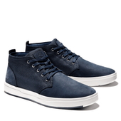 Timberland Men's Davis Square Chukka Shoes TB0A1SF3019 Navy Nubuck - Outer Side
