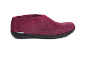 Glerups Unisex Felt Shoes With Rubber Sole AR-07-02 Cranberry-Black - Main Image
