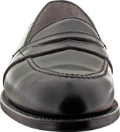 Alden Men's 6845 - Full Strap Slip On - Black Shell Cordovan - Front