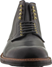 Alden Men's D4820HC - Plain Toe Commando Sole Boot - Black Trapper Calfskin - Front