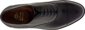 Alden Men's 907 - Straight Tip Bal - Black Calfskin - Top