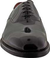 Alden Men's 9373 - Plain Toe Bal - Black Patent Leather - Front