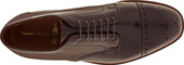 Alden Men's 4398 - 6 Eyelet Cap Toe Blucher - Color 8 Shell Cordovan - Top