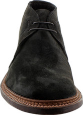 Alden Men's 1497 - Unlined Chukka Boot Flex Welt - Black Suede - Front