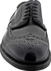 Alden Men's 2077 - Wing Tip Blucher - Black Shell Cordovan - Image 3