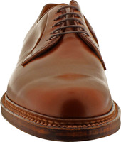 Alden Men's 9528 - Plain Toe Blucher - New Dark Tan Calfskin - Image 3