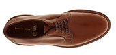 Alden Men's 9528 - Plain Toe Blucher - New Dark Tan Calfskin - Top