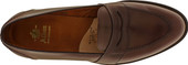 Alden Men's 686 - Full Strap Slip On - Dark Brown Calfskin - Top