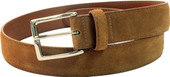 Alden Belts 35mm Suede Dress Belt - Snuff-Nickel - Main Image