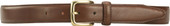 Alden Belts 30mm Calf Dress Belt - Dark Brown-Gold - Outer Side